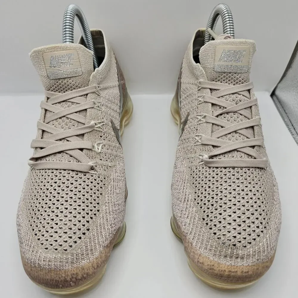 Nike Air Vapormax Flyknit String Metallic Womens 7 (UK 4.5) Running Shoes